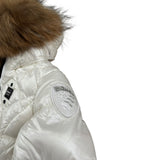 Blauer Giubbino tinta unita con Cappuccio Bianco per Bambina 23WBLGC03217 BIANCO BLAUER 