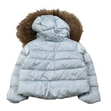 Blauer Giubbino tinta unita con Zip E Cappuccio Azzurro per Neonato 24WBBXC02550X AZZURRO BLAUER 