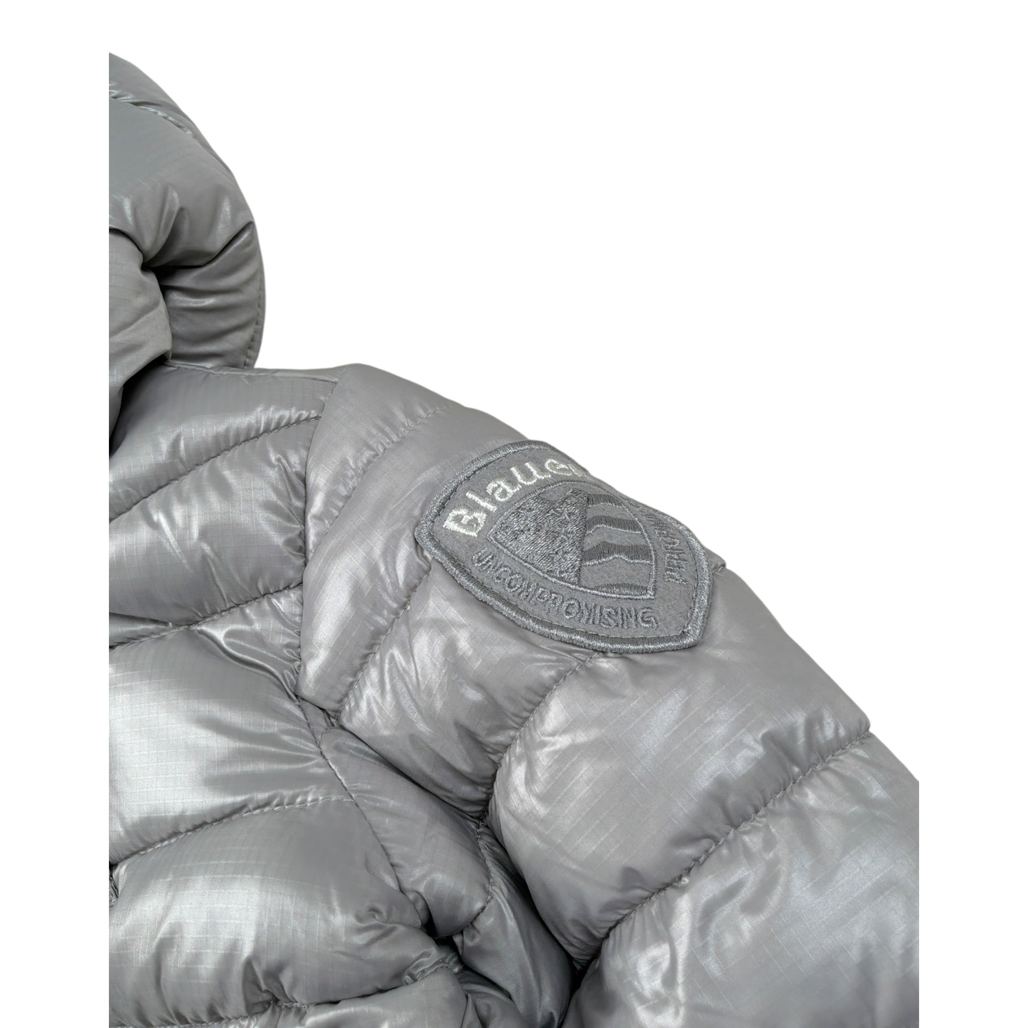 Blauer Giubbino tinta unita con Zip E Cappuccio Grigio per Neonata 25WBLGC02391GRIGION GRIGIO BLAUER 