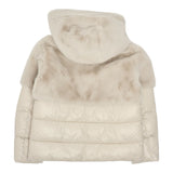Blauer Giubbino tinta unita con Zip E Cappuccio Beige per Bambina 25WBLGC02411XX BEIGE BLAUER 