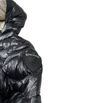 Blauer Giubbino tinta unita con Zip E Cappuccio Nero per Bambino 25WBLKC02429X NERO BLAUER 