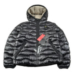 Blauer Giubbino tinta unita con Zip E Cappuccio Nero per Bambino 25WBLKC02429X NERO BLAUER 