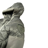Blauer Giubbino tinta unita con Zip E Cappuccio Verde per Bambino 25WBLKC02432 VERDE BLAUER 