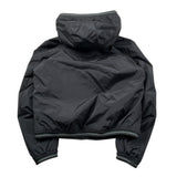 Blauer Giubbino tinta unita con Zip E Cappuccio Nero per Bambino 25WBLKC11416X NERO BLAUER 