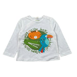 Boboli Shirt Girocollo tinta unita con Stampa Bianco per Neonato 137001 BIANCO BOBOLI 
