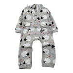 Boboli Tutina Manica Lunga tinta unita Grigio per Neonato 148047 GRIGIO BOBOLI 