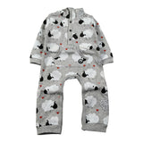 Boboli Tutina Manica Lunga tinta unita Grigio per Neonato 148047 GRIGIO BOBOLI 