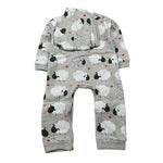 Boboli Tutina Manica Lunga tinta unita Grigio per Neonato 148047 GRIGIO BOBOLI 
