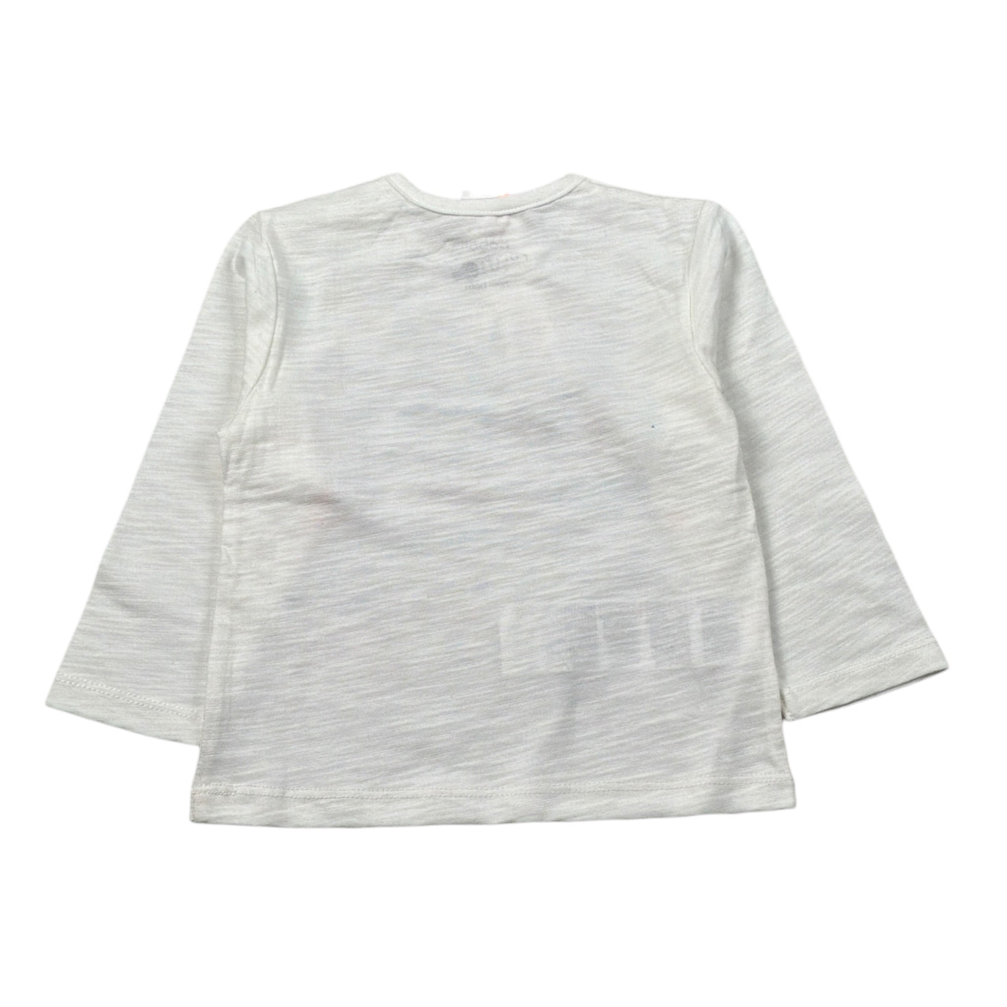 Boboli Shirt Girocollo tinta unita con Stampa Bianco per Neonato 156002 BIANCO BOBOLI 
