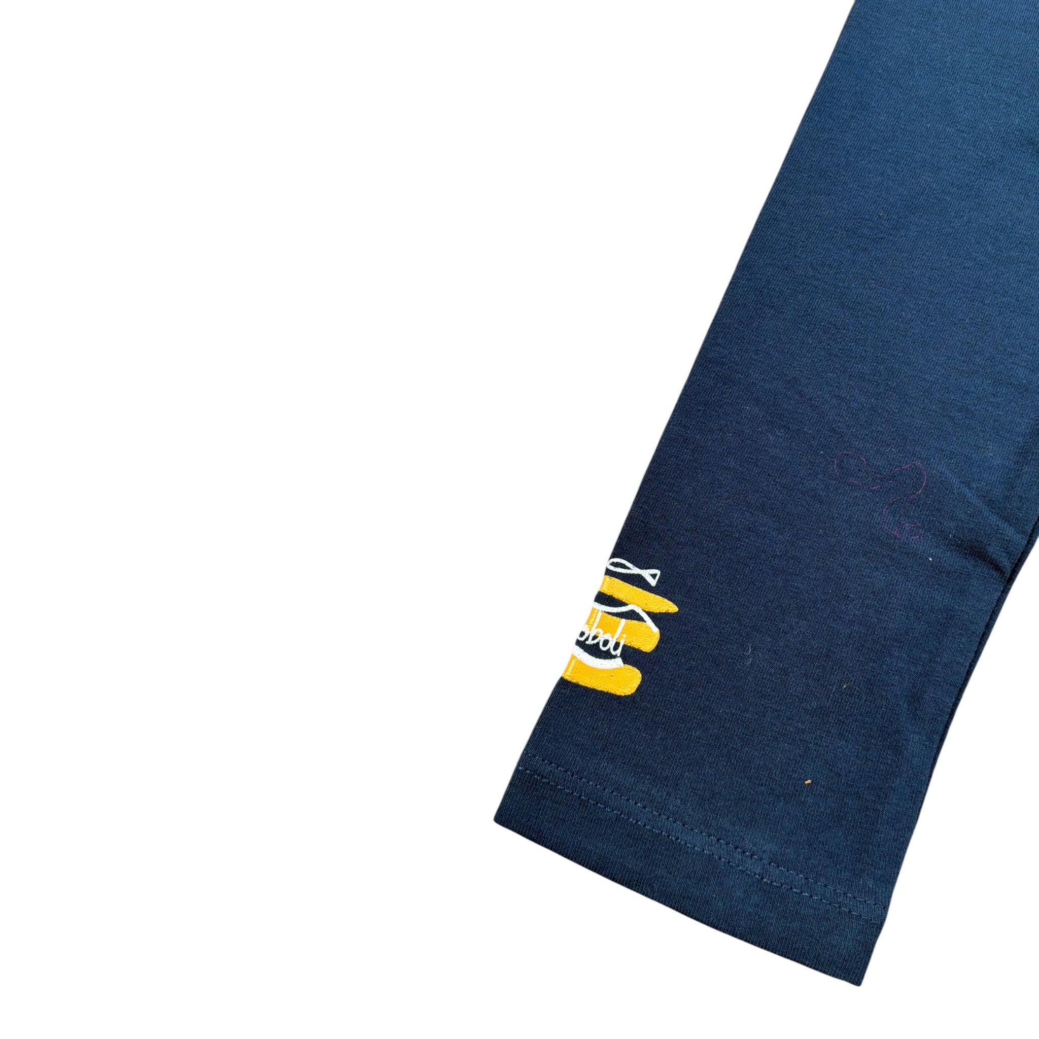 Boboli Leggins tinta unita con Stampa Blu per Neonata 296041 BLU BOBOLI 