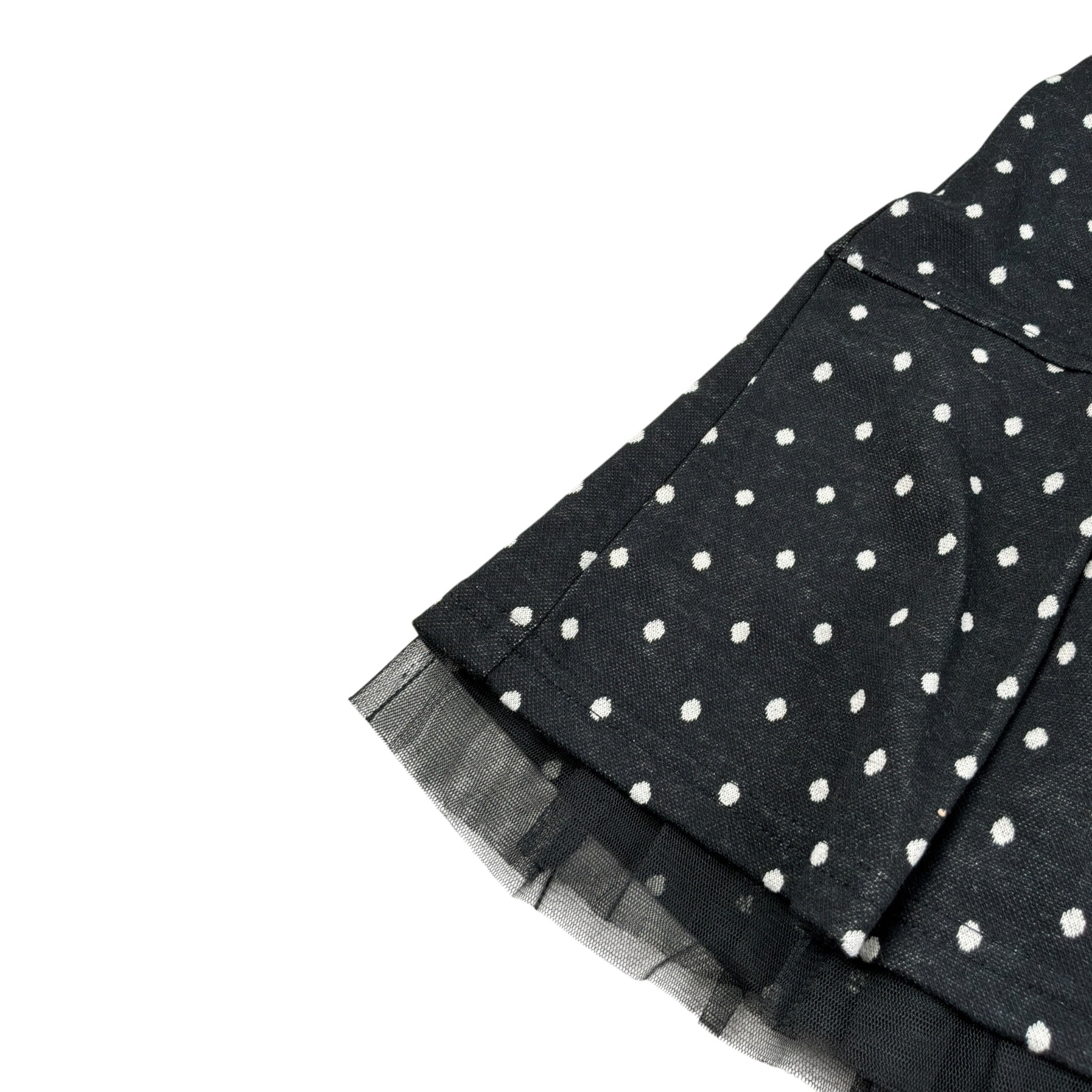 Boboli Gonna tinta unita Fantasia A Pois Nero per Bambina 415099 NERO BOBOLI 