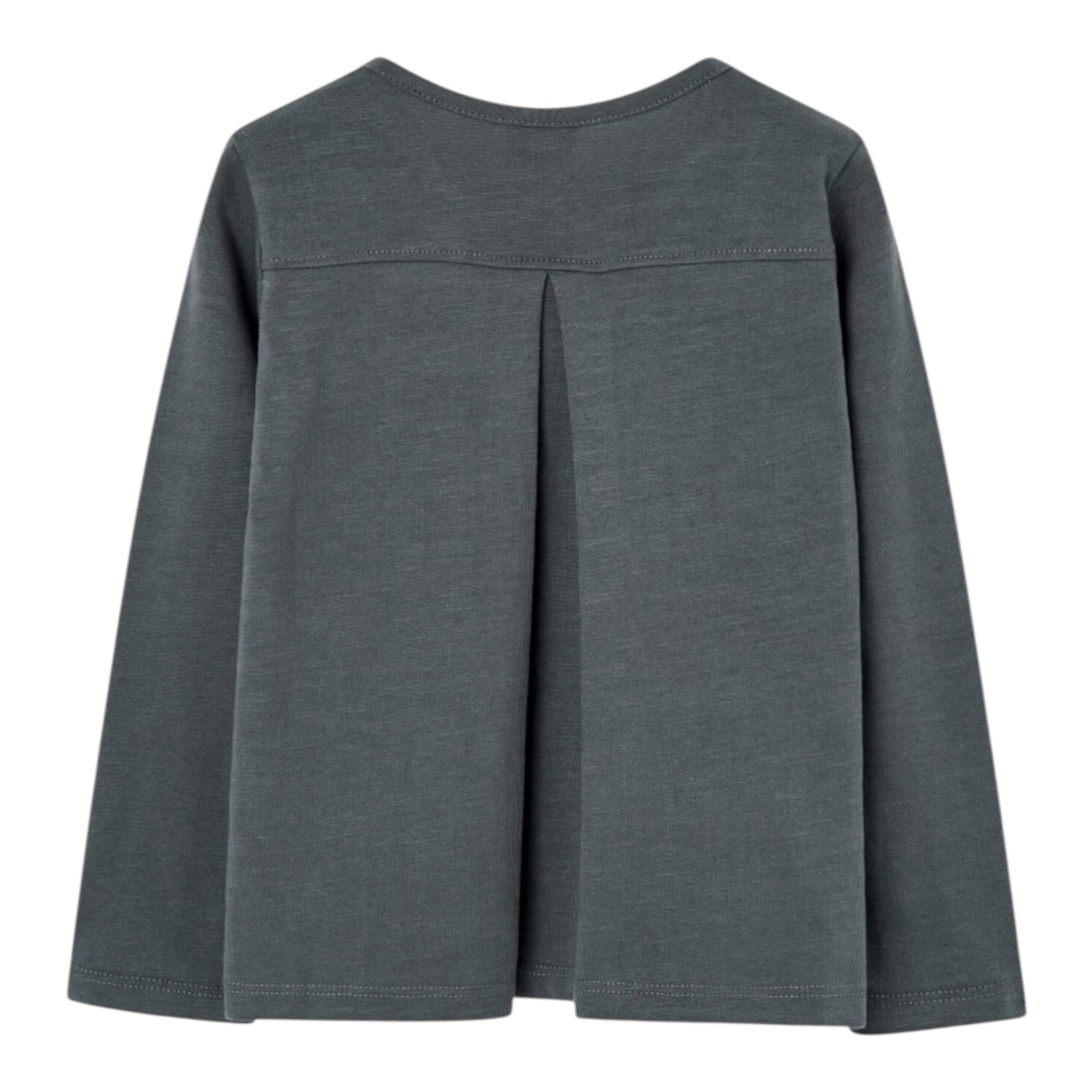 Boboli Shirt Girocollo tinta unita con Stampa Grigio per Bambina 417068 GRIGIO BOBOLI 