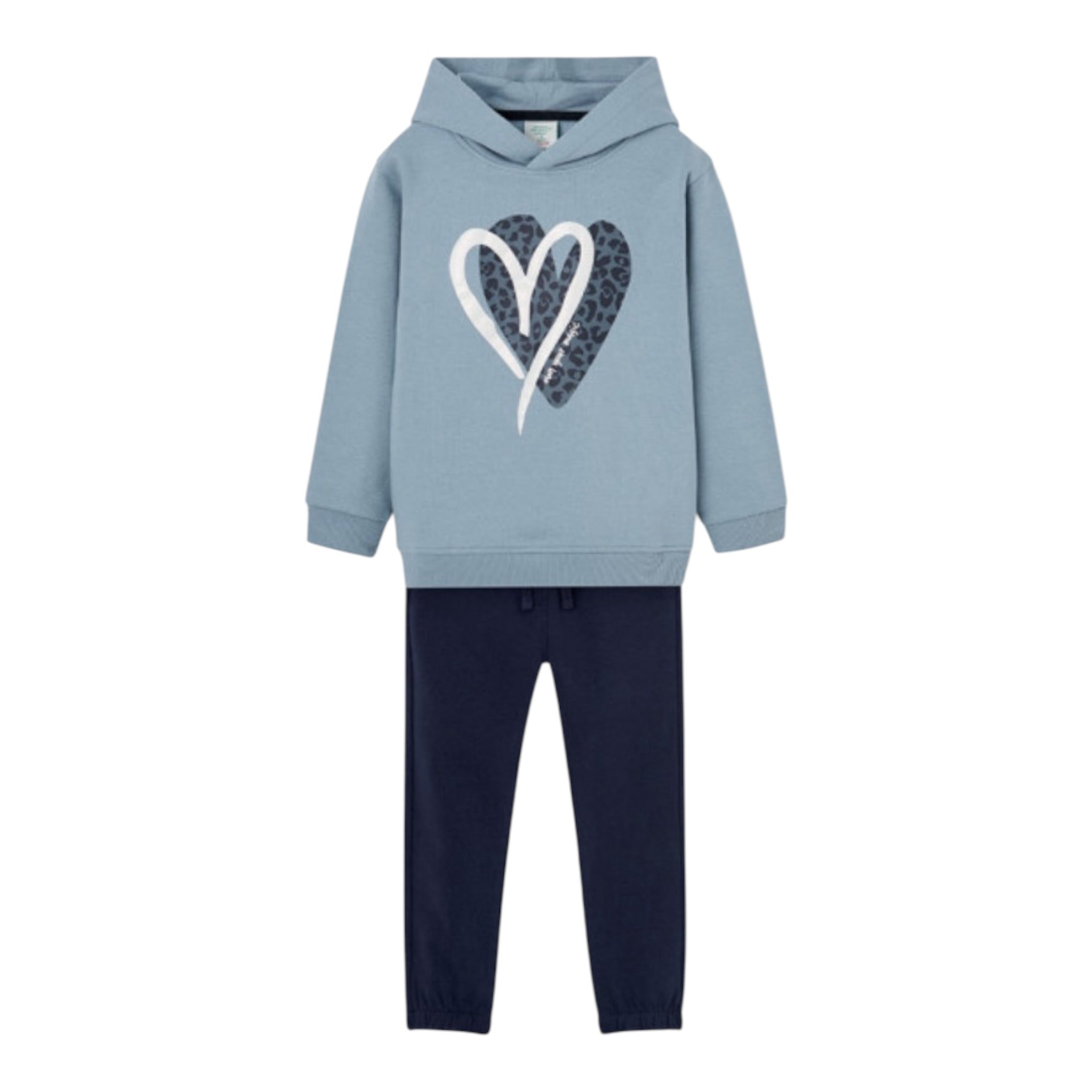 Boboli Completo 2 Pezzi Felpa-Leggins Azzurro per Bambina 455015 AZZURRO BOBOLI 