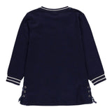 Boboli Abito Manica Lunga tinta unita Blu per Bambina 455082 BLU BOBOLI 