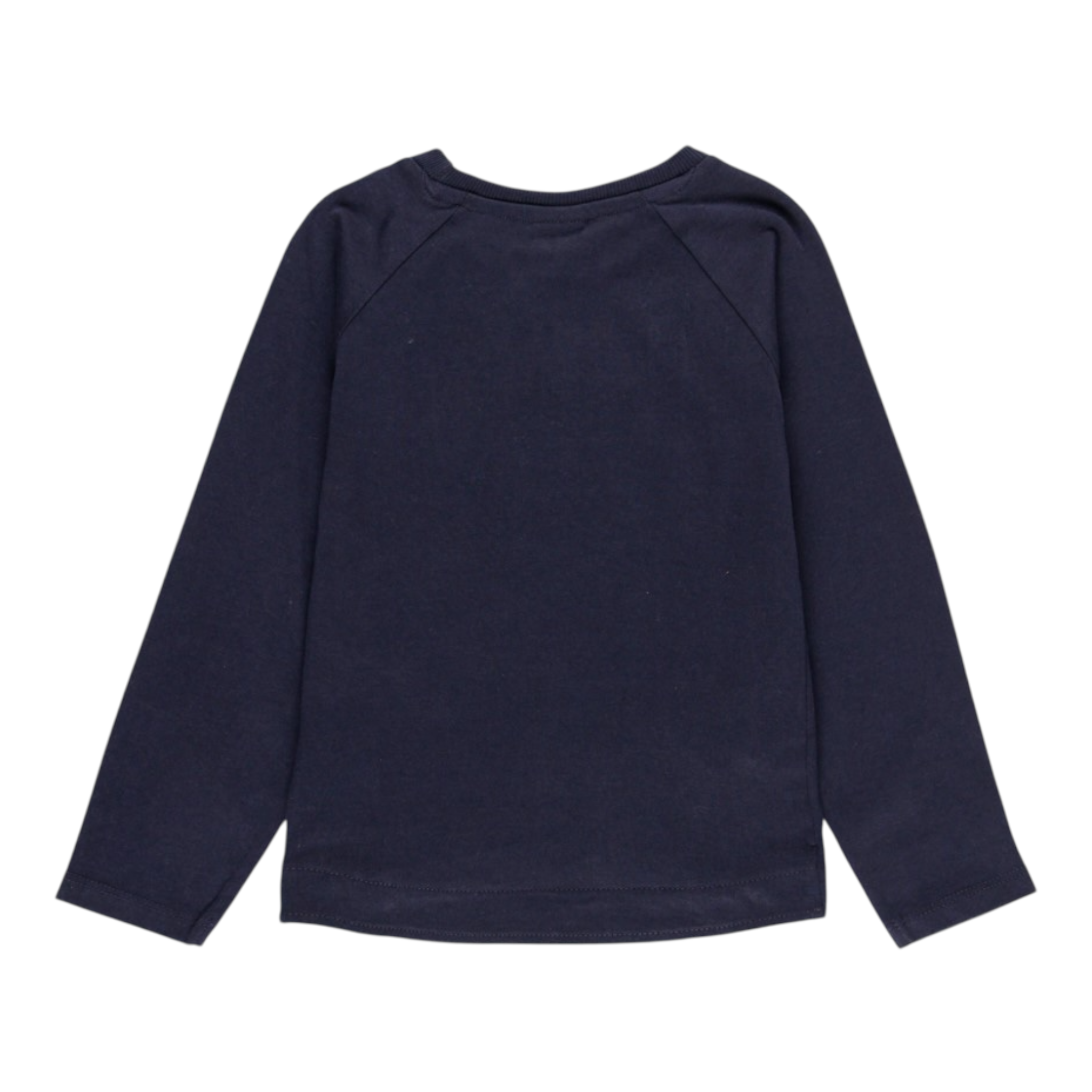 Boboli Shirt Girocollo tinta unita con Stampa Blu per Bambina 455093 BLU BOBOLI 