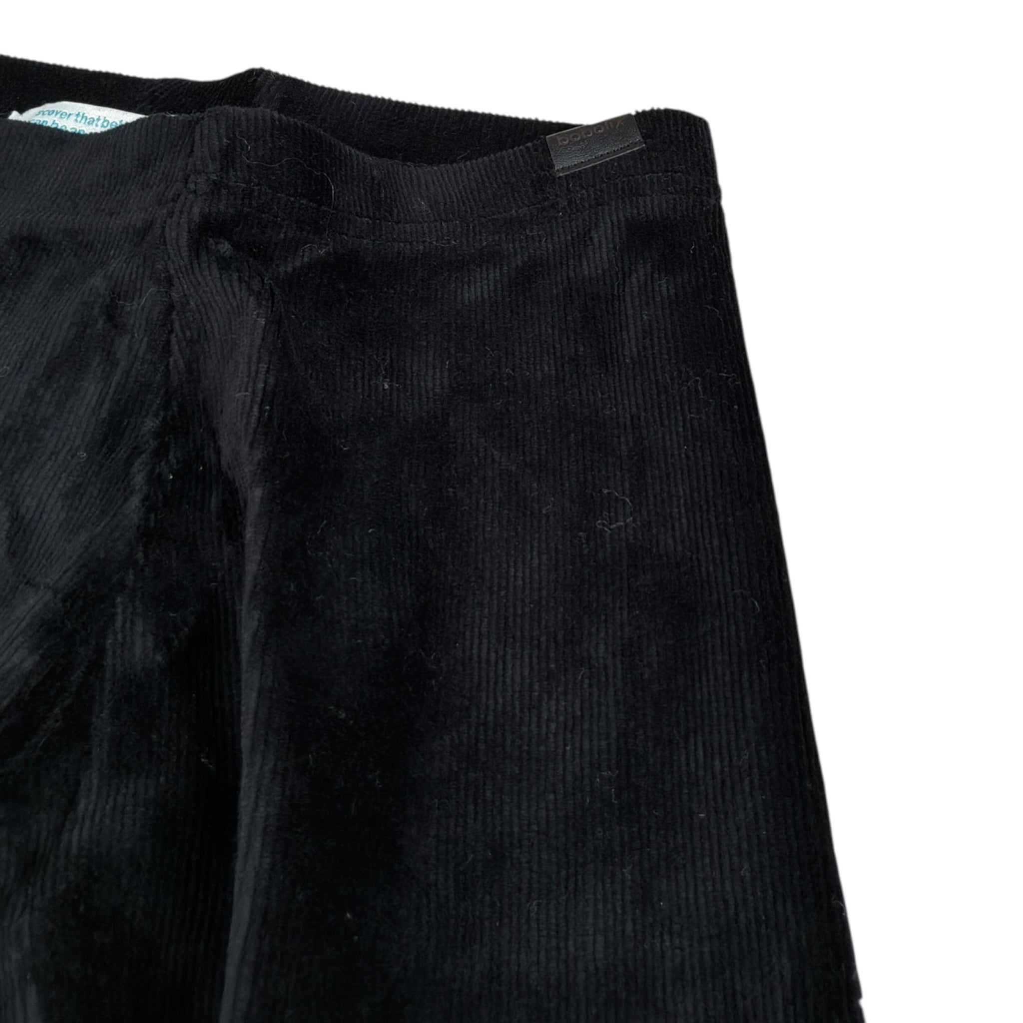 Boboli Leggins tinta unita In Camoscio Nero per Bambina 493062 NERO BOBOLI 