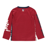 Boboli Shirt Girocollo tinta unita Cn Stampa Rosso per Bambino 503053 ROSSO BOBOLI 