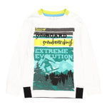 Boboli Shirt Girocollo tinta unita con Stampa Bianco per Bambino 513021 BIANCO BOBOLI 