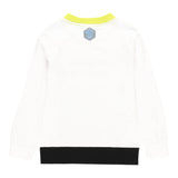 Boboli Shirt Girocollo tinta unita con Stampa Bianco per Bambino 513021 BIANCO BOBOLI 