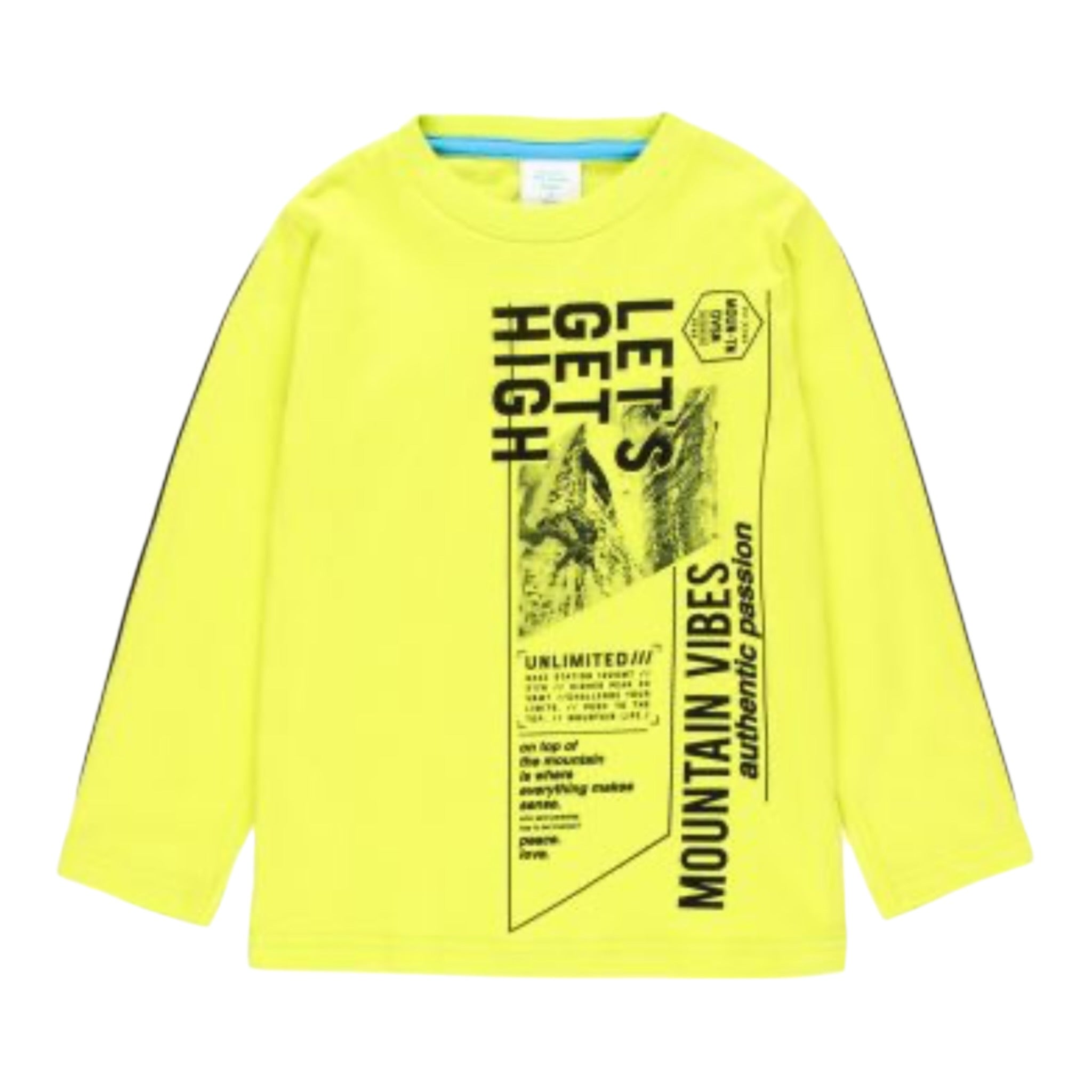Boboli Shirt Girocollo tinta unita Giallo Fluo per Bambino 513054 GIALLO FLUO BOBOLI 