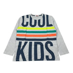 Boboli Shirt Girocollo tinta unita con Stampa Grigio per Bambino 528005 GRIGIO BOBOLI 