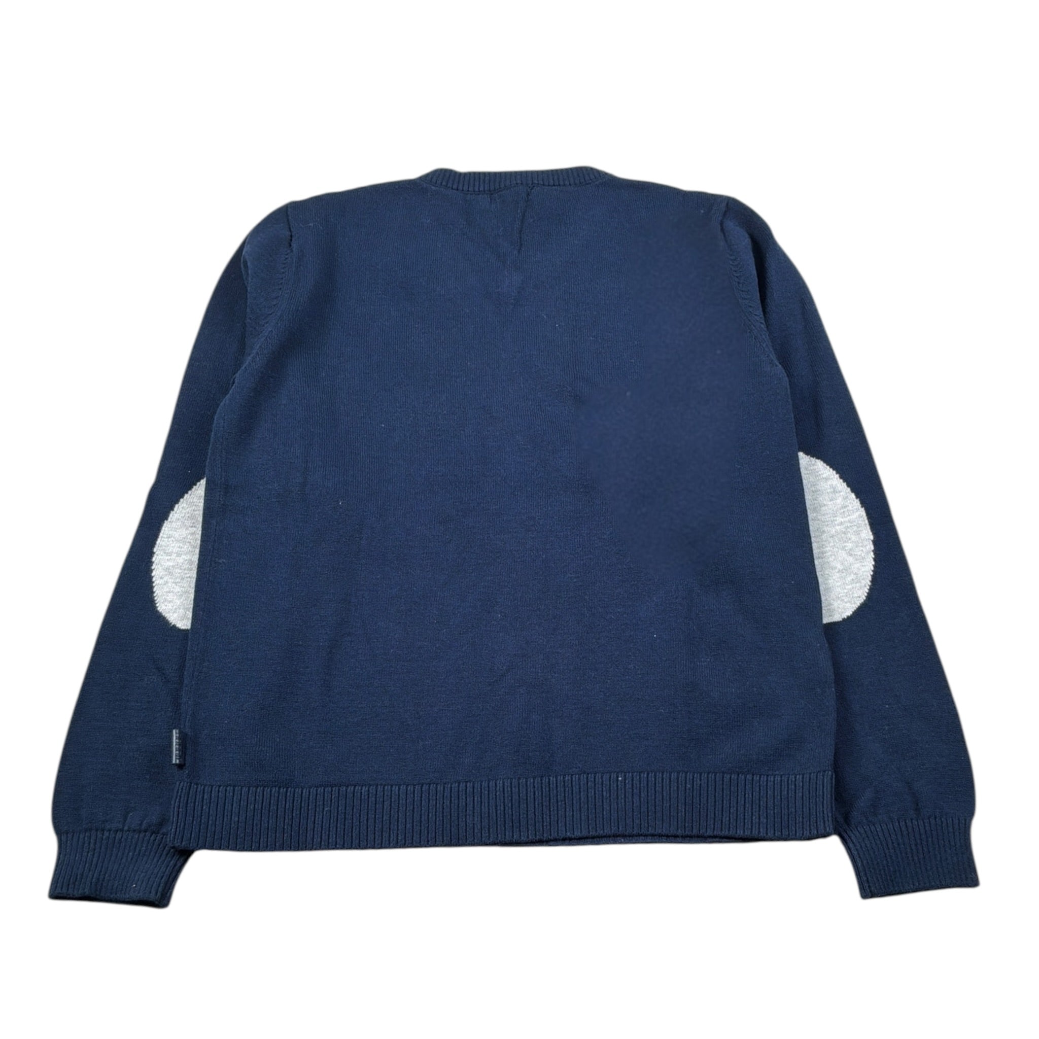 Boboli Maglia Scollo A V tinta unita Blu per Bambino 732271 BLU BOBOLI 