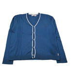 Boboli Cardigan tinta unita Blu per Bambino 736264 BLU BOBOLI 