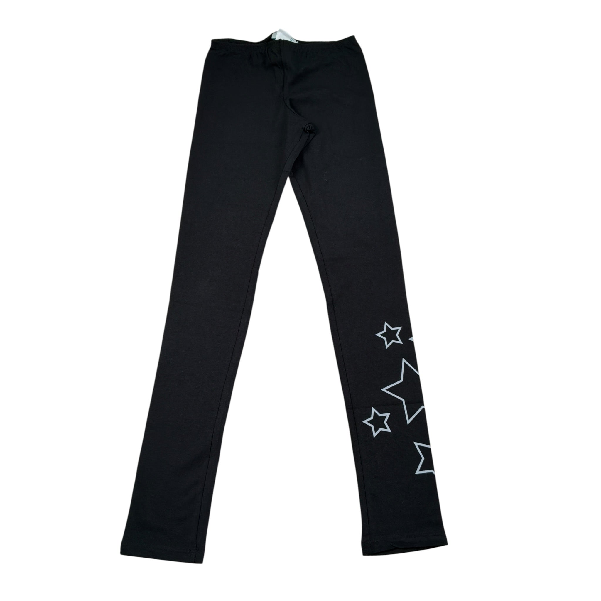 Boboli Leggins tinta unita con Stampa Nero per Bambina LGBBB NERO BOBOLI 