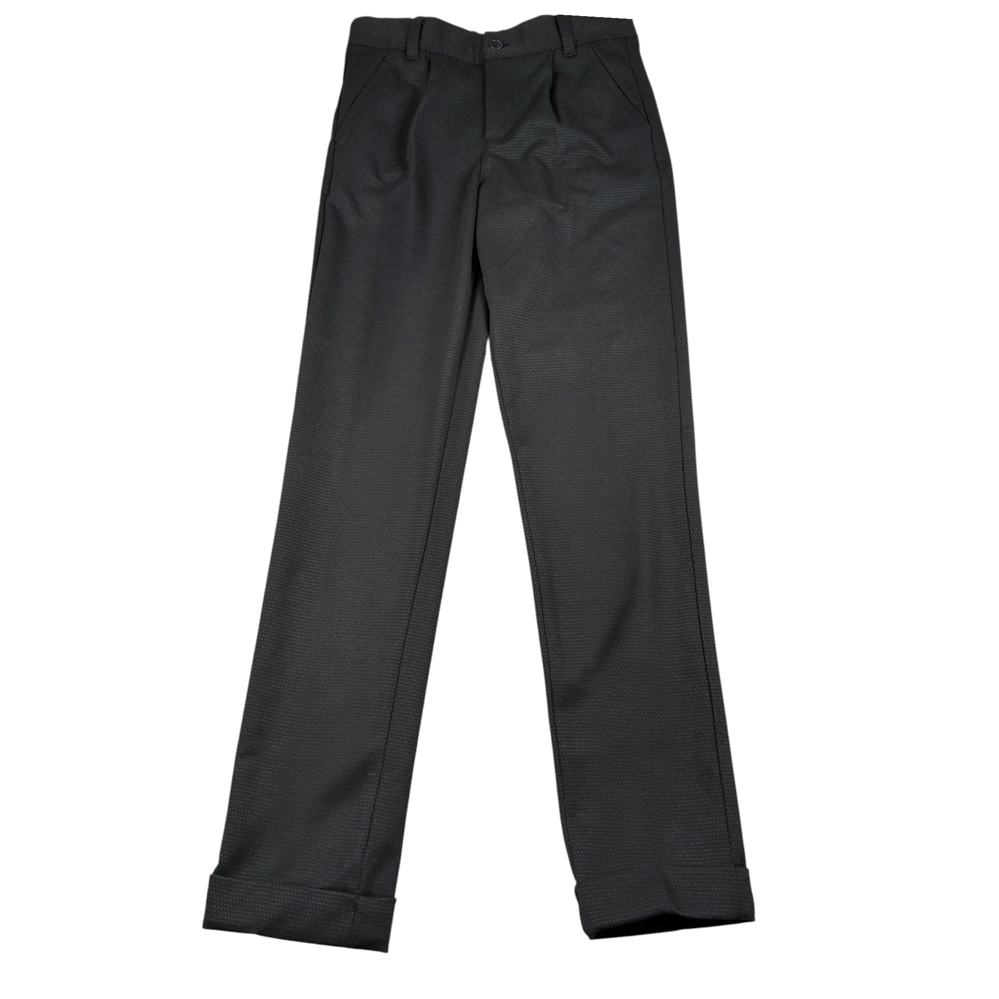 Boboli Pantalone tinta unita con Girovita Regolabile Nero per Bambino PNTLBBL NERO BOBOLI 
