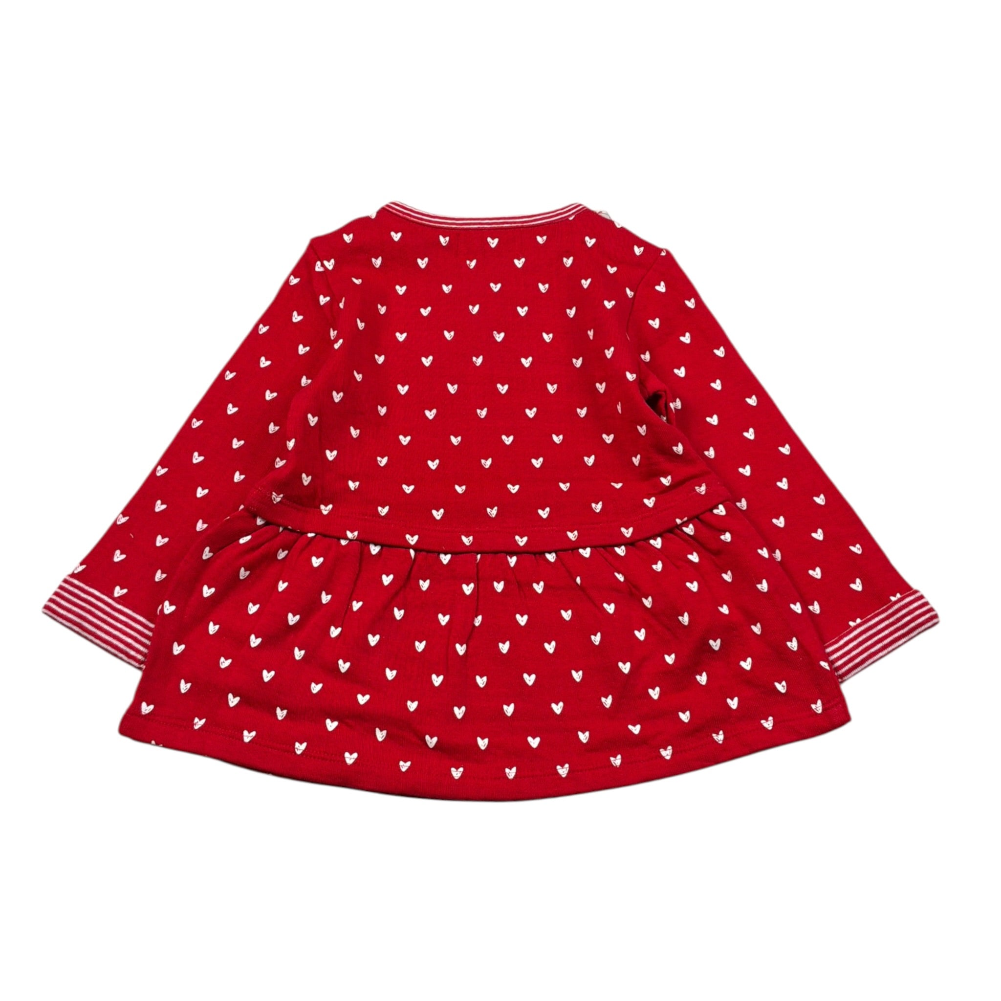 Boboli Abito Girocollo tinta unita Manica Lunga Rosso per Neonata SBTBBLI ROSSO BOBOLI 