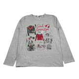 Boboli Shirt Girocollo tinta unita con Stampe Grigio per Bambina SHTBBOLI GRIGIO BOBOLI 