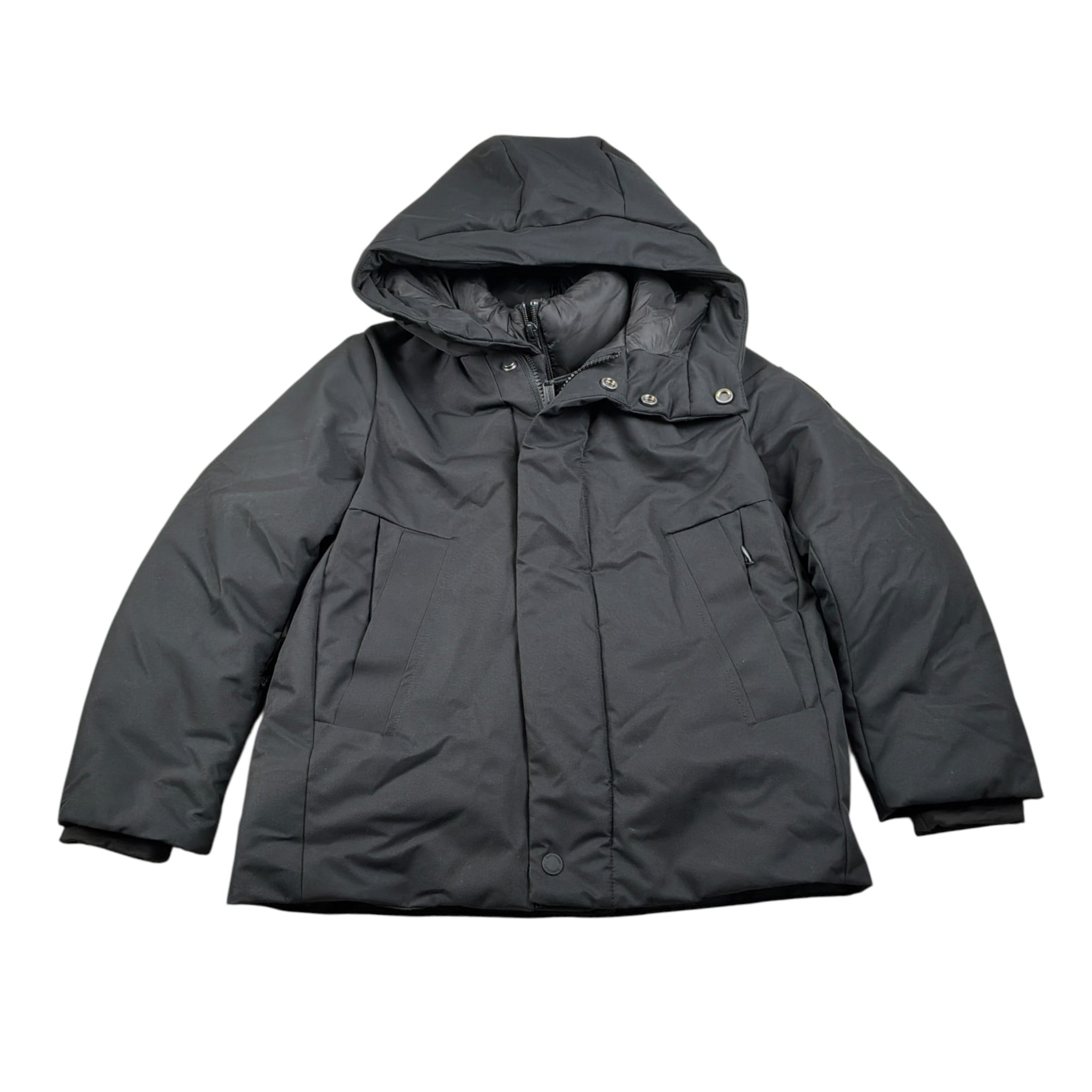 Bomboogie Giubbino tinta unita con Cappuccio Nero per Bambino GK7077 NERO BOMBOOGIE 
