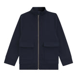 Boss Felpa tinta unita con Zip Blu per Bambino J52326 BLU BOSS 