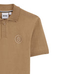 Boss Polo In Maglia Mezza Manica Beige per Bambino J52342 BEIGE BOSS 