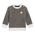 Boss Maglia tinta unita con Microfantasia Nero per Bambino J52345 NERO BOSS 