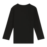 Boss Shirt Girocollo tinta unita con Stampa Nero per Bambino J52376 NERO BOSS 