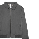 Boss giubbino tinta unita con Zip E Colletto Grigio per Bambino J52386 GRIGIO BOSS 