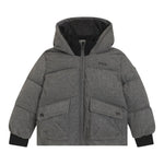 Boss Giubbino tinta unita con Zip E Cappuccio Grigio per Neonato J52394N GRIGIO BOSS 