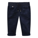 Boss Pantalone tinta unita In Camoscio Blu per Neonato J52438 BLU BOSS 