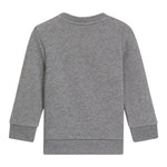 Boss Felpa tinta unita Girocollo con Stampa Grigio per Bambino J52458 GRIGIO BOSS 