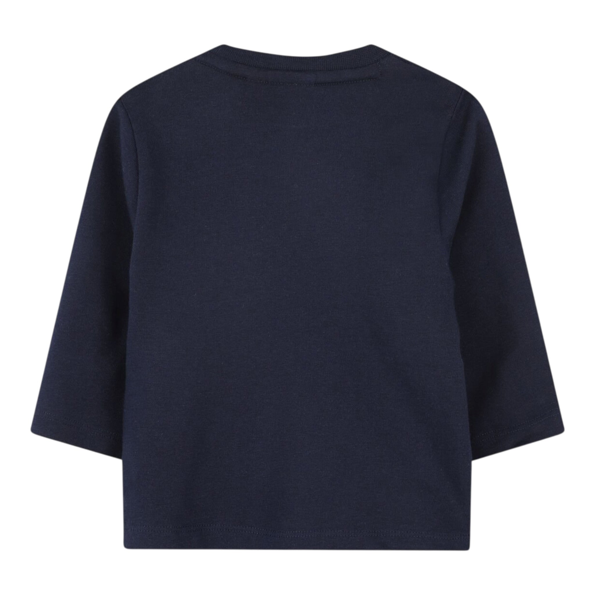 Boss Shirt tinta unita con Logo Blu per Neonato J52463 BLU BOSS 