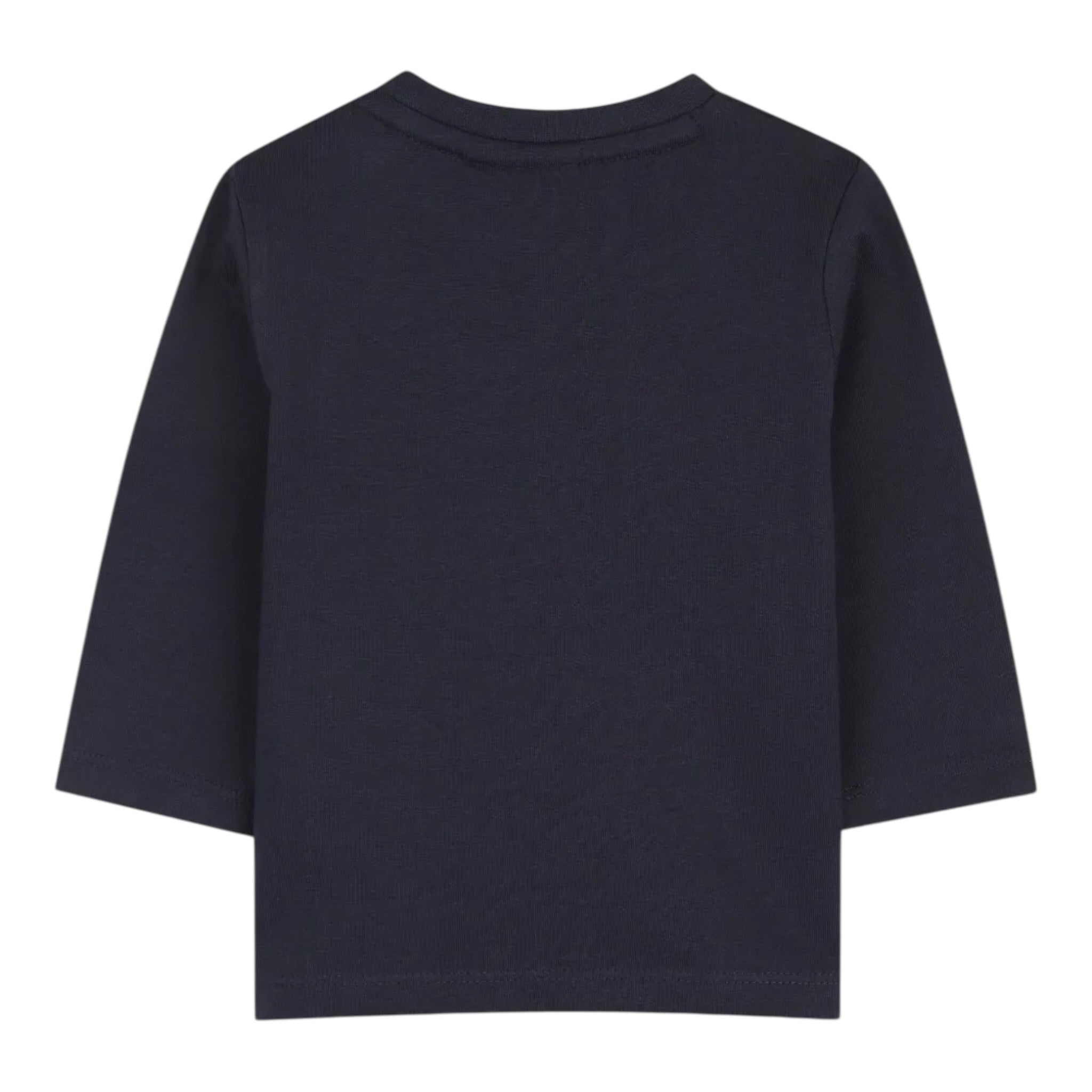 Boss Shirt tinta unita con Logo Blu per Neonato J52469 BLU BOSS 