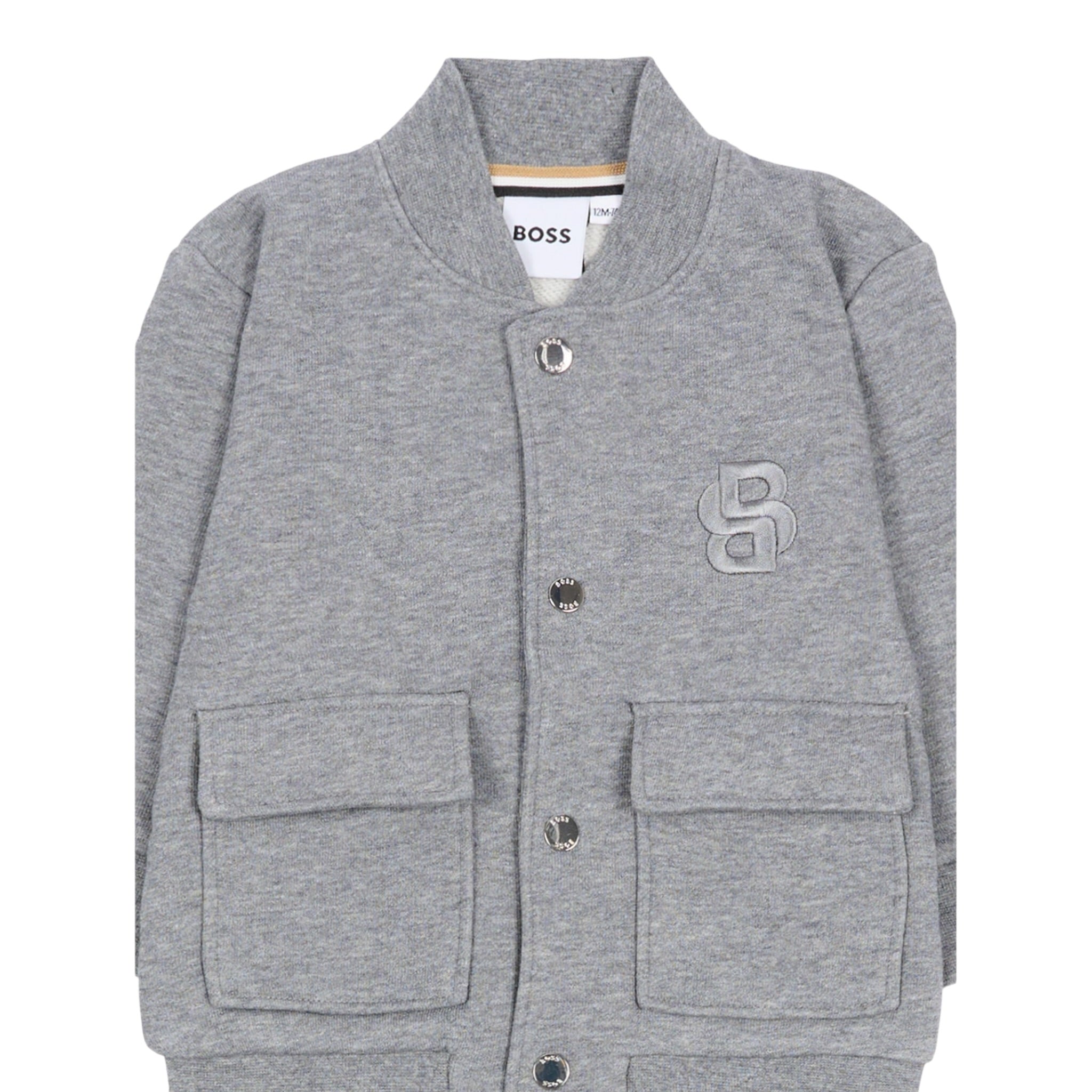 Boss Completo 2Pz Felpa-Pantalone Grigio per Neonato J52482N GRIGIO BOSS 