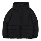 Boss Giubbino tinta unita con Zip E Cappuccio Nero per Bambino JF2396 NERO BOSS 