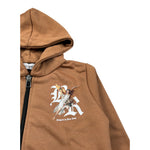 Brian Rush Felpa con Zip E Cappuccio tinta unita Cammello per Neonato 4225N CAMMELLO BRIAN RUSH 