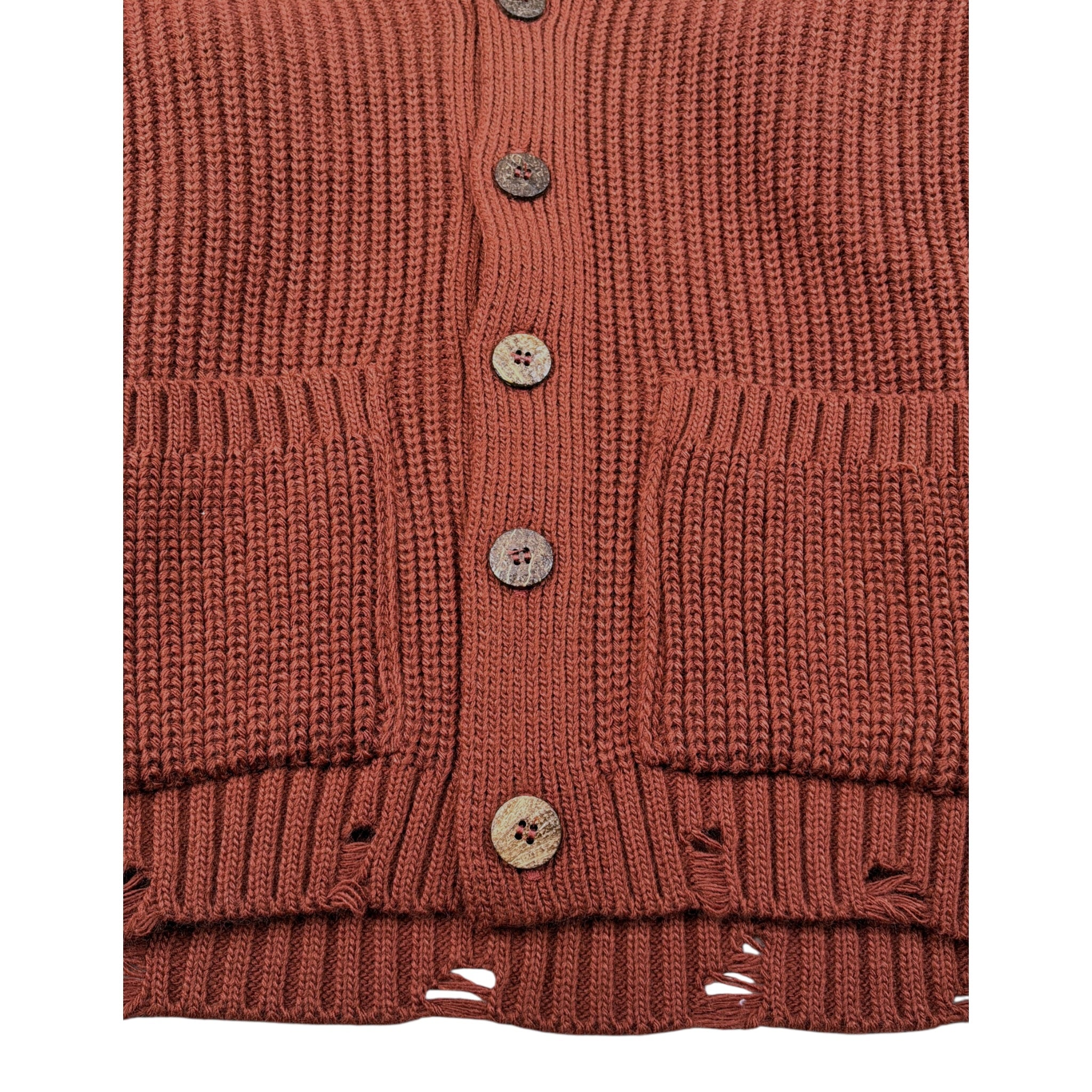 Brian Rush Cardigan tinta unita Ruggine per Bambino MG3025 RUGGINE BRIAN RUSH 