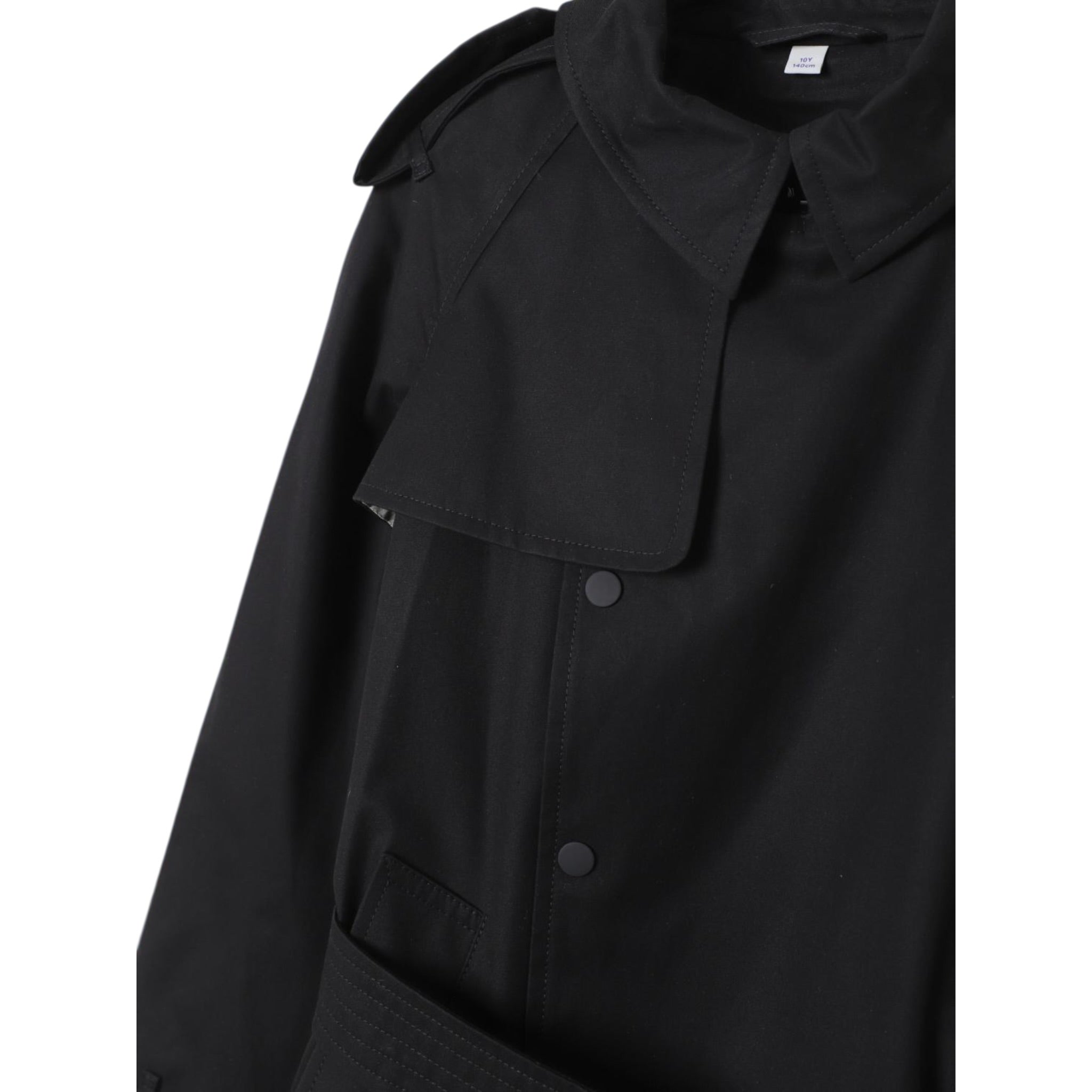 Burberry Cappotto Modello Trench tinta unita Nero per Bambina 8089195 NERO BURBERRY 