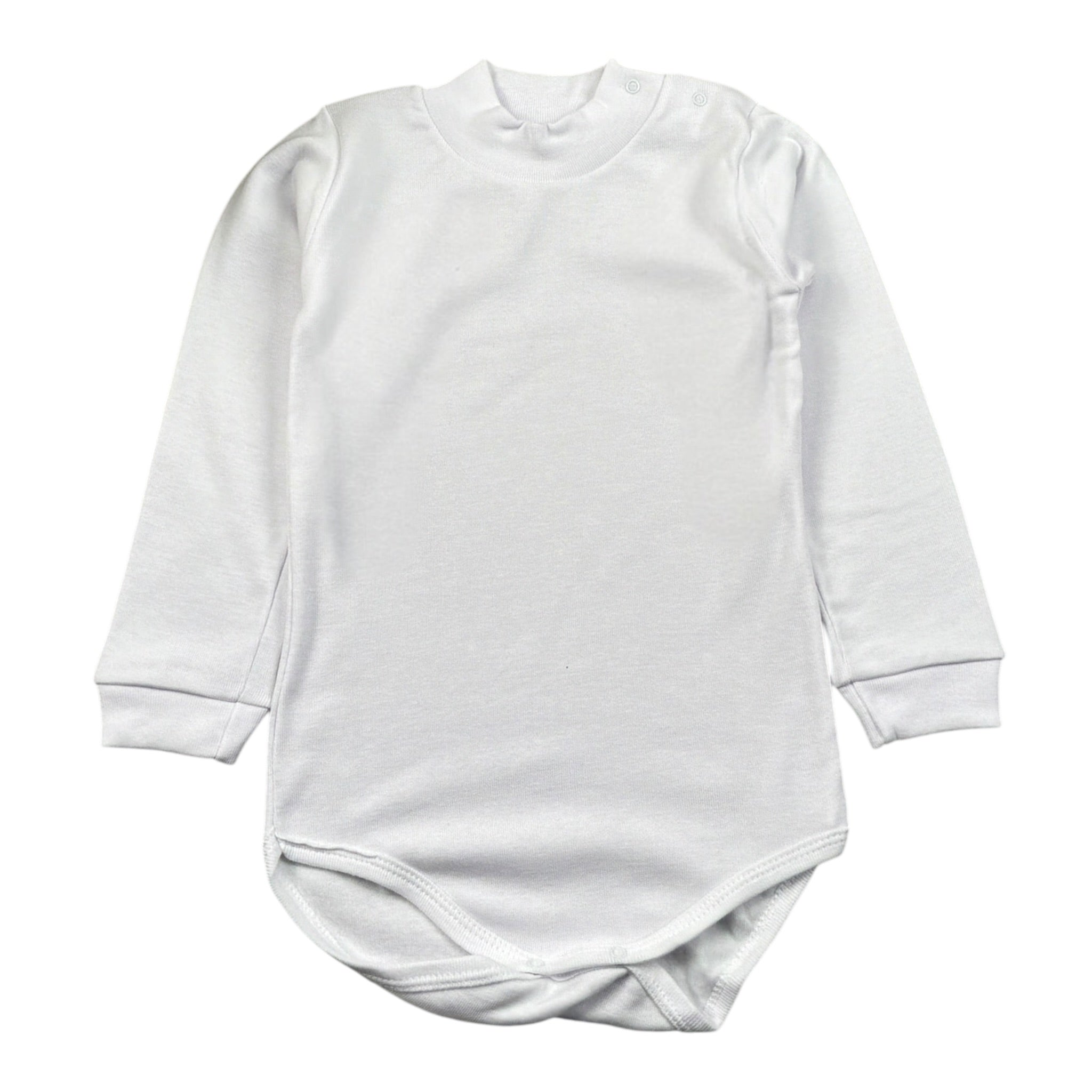 Calamaro Body tinta unita Mezzo Collo Bianco per Neonata 01210 BIANCO CALAMARO 