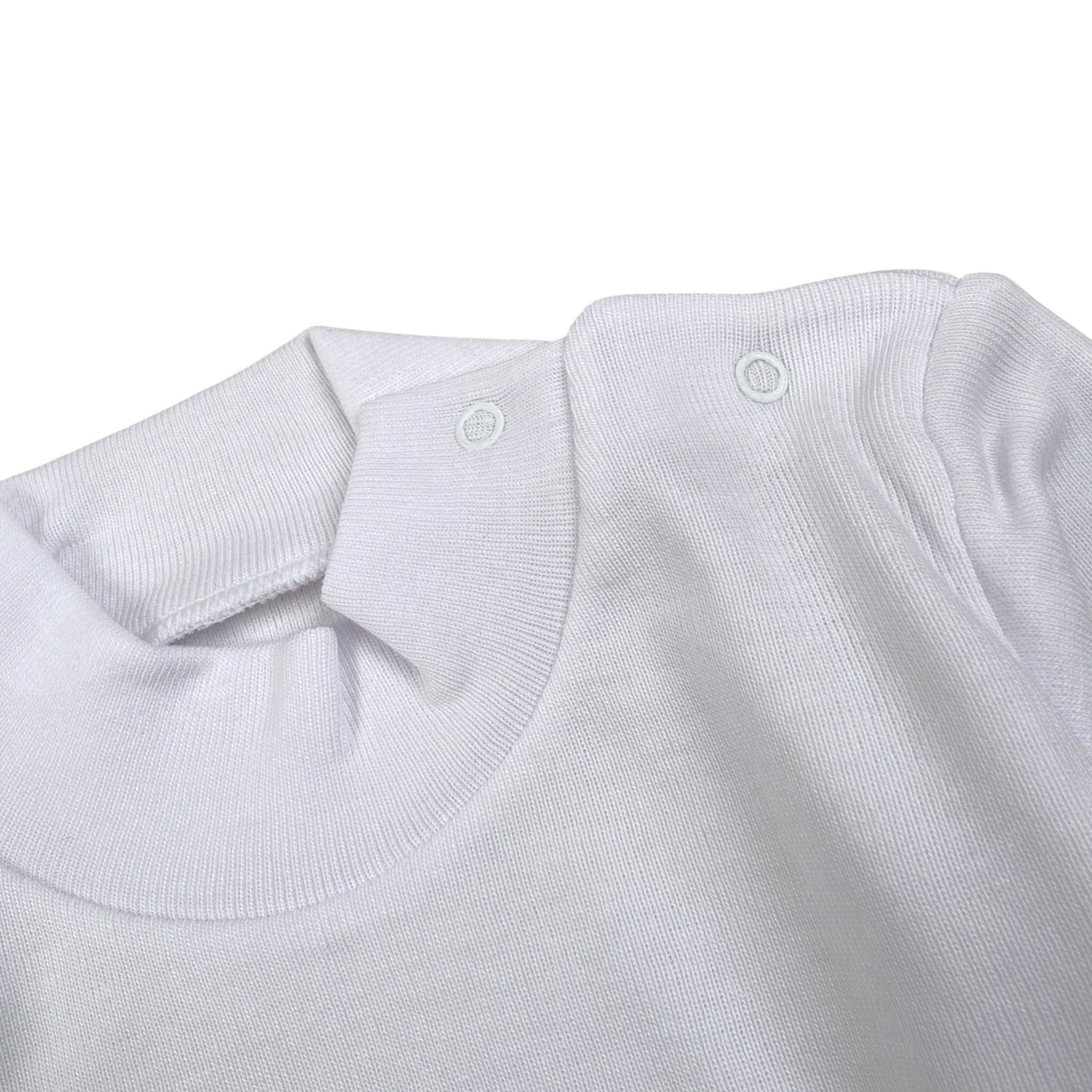 Calamaro Body tinta unita Mezzo Collo Bianco per Neonata 01210X BIANCO CALAMARO 