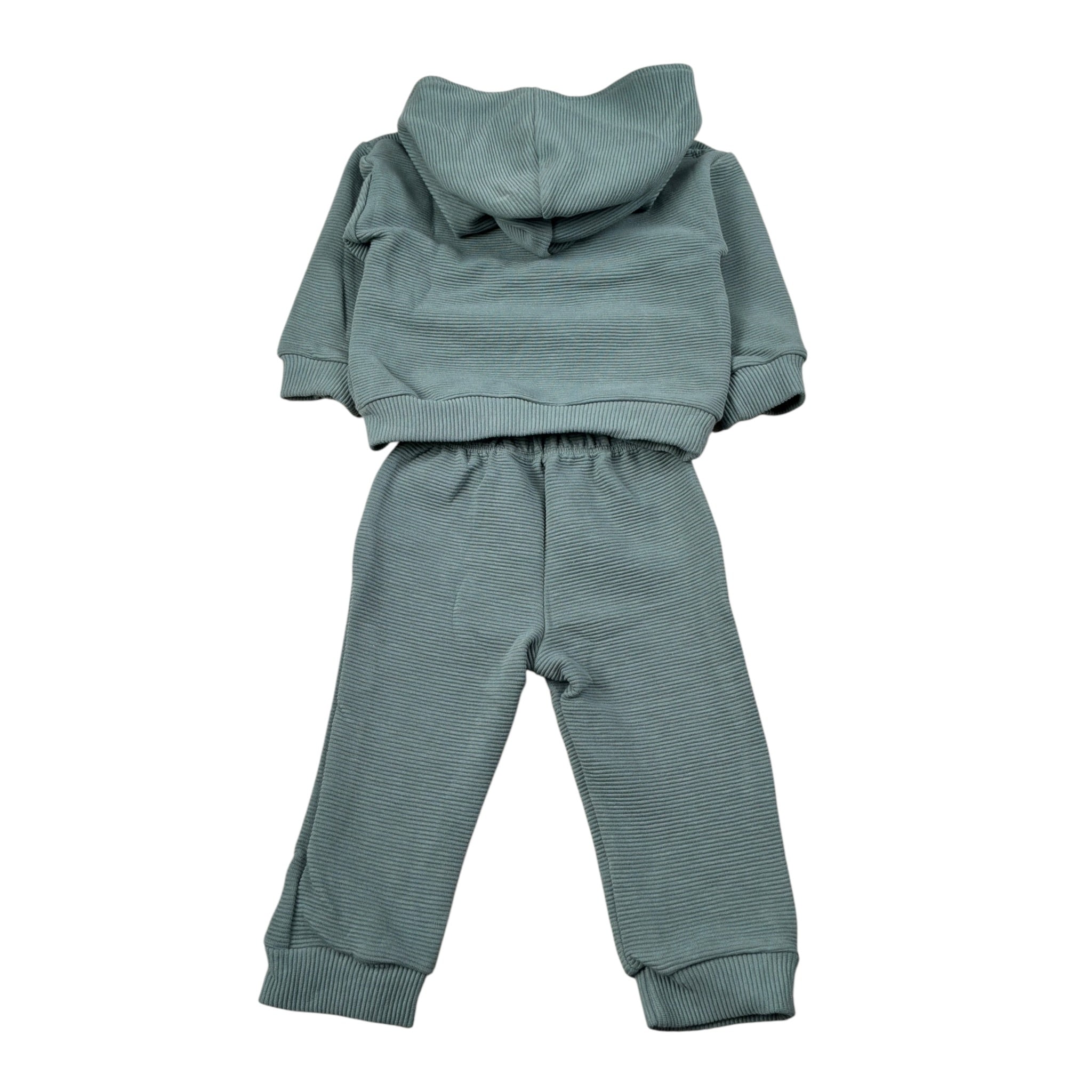 Calamaro Completo 2 Pezzi Felpa-Pantalone tinta unita Verde per Neonato 11189 VERDE CALAMARO 